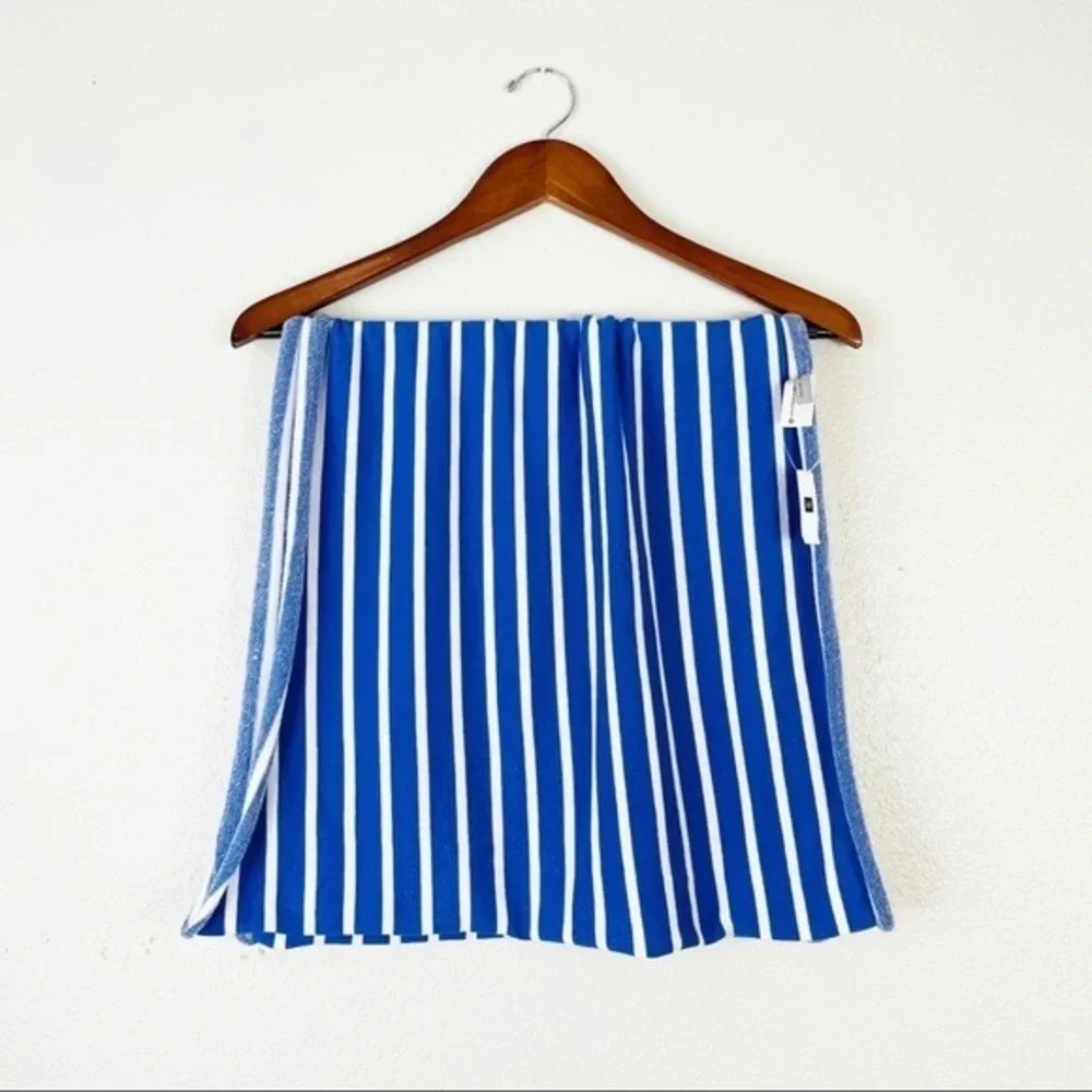 GAP NEW‎ Blue Cotton Stripe Scarf OS